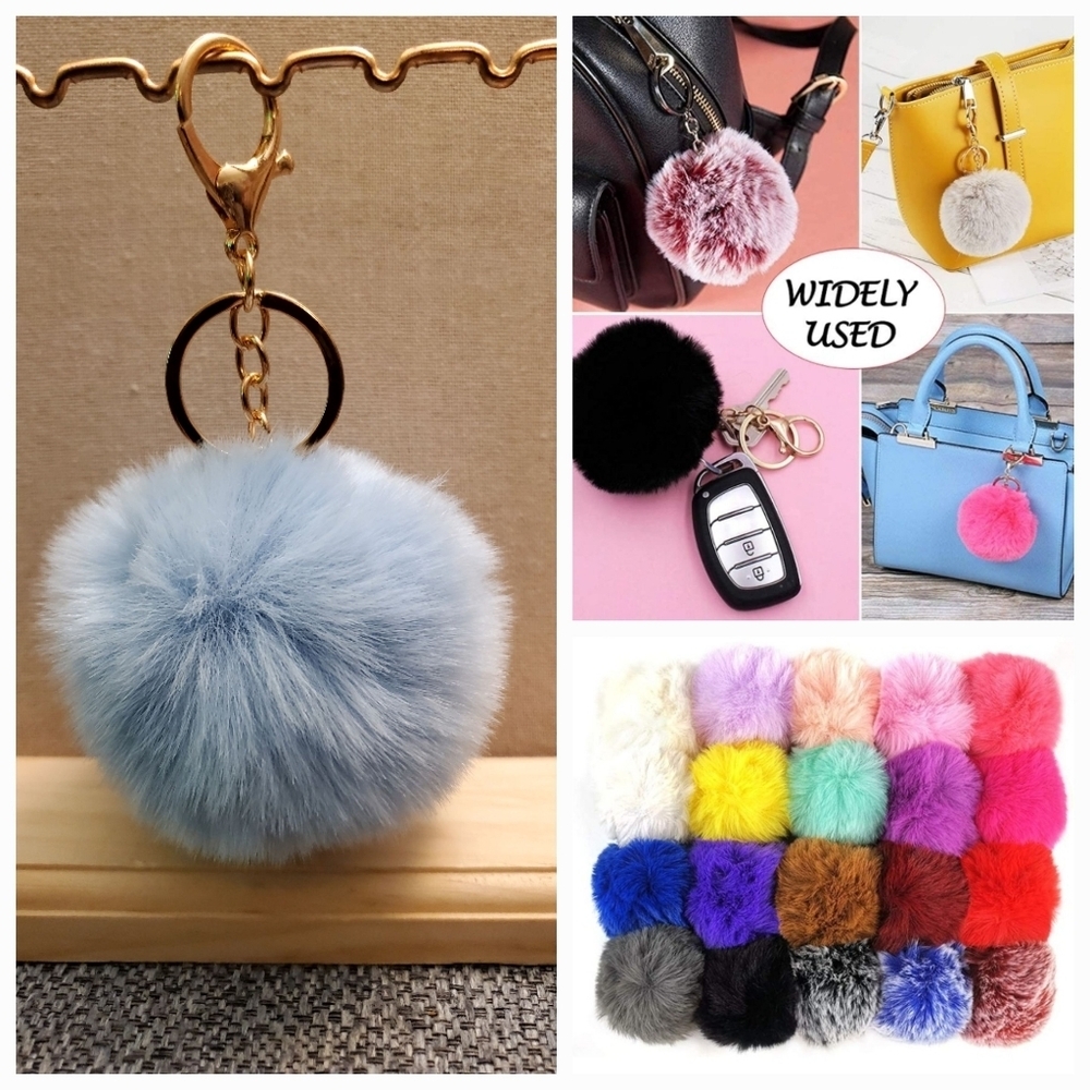 Cute Fashion Faux-Fur Puff Ball